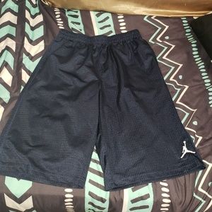 Navy blue jordan shorts sz 13-15